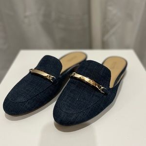 MICHAEL KORS slide denim mules size 7